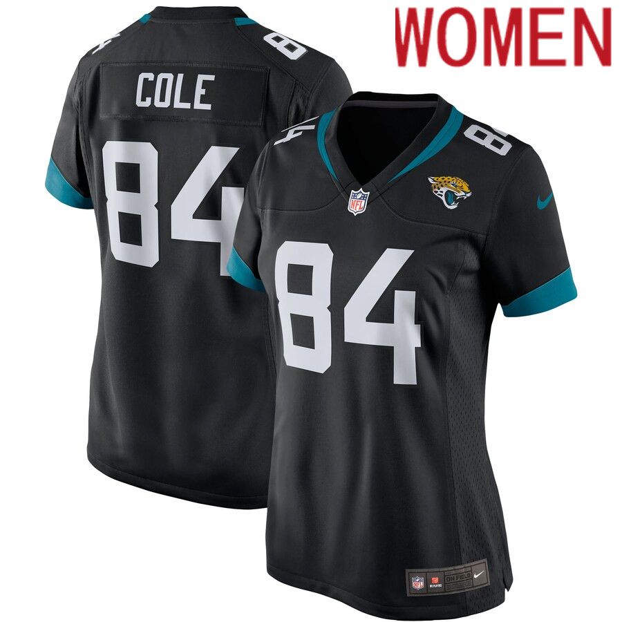 Women Jacksonville Jaguars #84 Keelan Cole Nike Black Player Game NFL Jersey->women nfl jersey->Women Jersey
